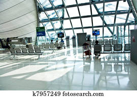 departure Gate and hall in the new Airport departure Gate and hall in the new Airport