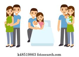 Pregnancy and birth in family. Pregnancy and birth in family.