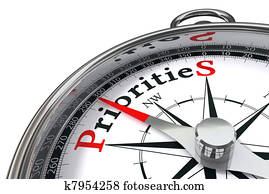 priorities concept compass priorities concept compass