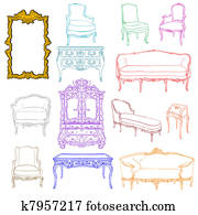 rococo furniture doodles rococo furniture doodles