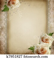 vendimia, hermoso, boda, plano de fondo