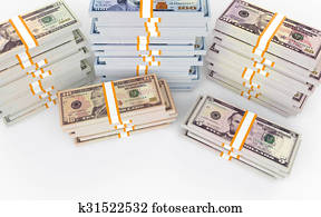 3d stacks of dollar money 3d stacks of dollar money