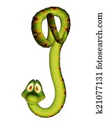 Cartoon snake Cartoon snake