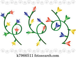 Christmas garland Clipart | k10737035 | Fotosearch