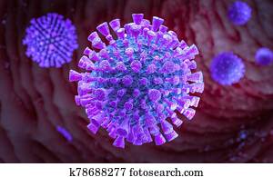 detail of corona virus under the microscope. detail of corona virus under the microscope.