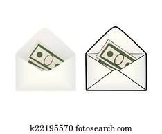 Envelope with money