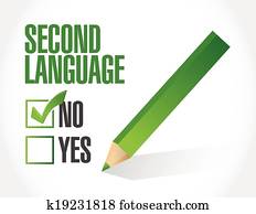 no second language check mark no second language check mark