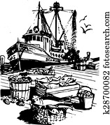 Rustic Fishing Boat Rustic Fishing Boat