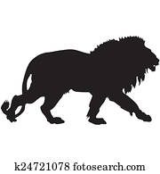 silhouette of a lion silhouette of a lion
