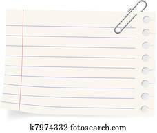 Clip and a piece of paper Clip and a piece of paper