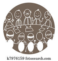 commerciële vergadering, teamwork