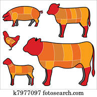 cutting meat cutting meat