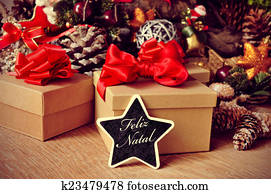 feliz, natal,, חג המולד שמח, ב, פורטוגזי