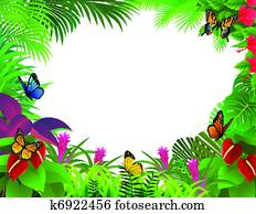 floresta tropical, fundo