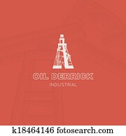 Oil rig icon. Oil rig icon.