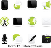 תקשורת, איקונים