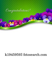Congratulations Card Flowers Pansies Congratulations Card Flowers Pansies