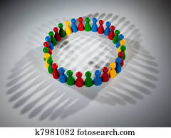 grupo, de, multicolor, gente, a, representar, social, red, diversidad, multi cultural, sociedad, trabajo equipo, togetherness