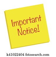 Important Notice Note