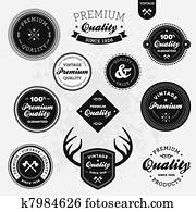Retro labels Retro labels