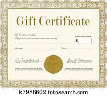 Vector Ornate Gift Certificate Vector Ornate Gift Certificate