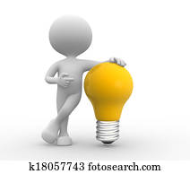 Yellow light bulb Yellow light bulb