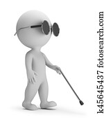 3d small people - blind