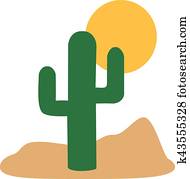 Cactus in the dessert Cactus in the dessert