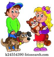 Children with pets theme 1 Children with pets theme 1