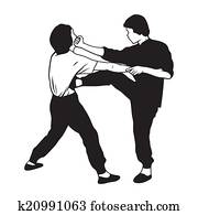 Martial arts illustration Martial arts illustration