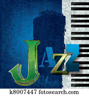 abstrakt, jazz- musik, hintergrund abstrakt, jazz- musik, hintergrund