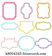 Vintage Page Border Clipart | k8293403 | Fotosearch