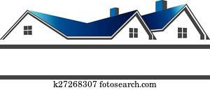 houses, roofs, dēļ, īsts, muiža, logo