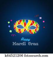 illustration of Mardi Gras illustration of Mardi Gras