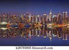 Manhattan at night Manhattan at night