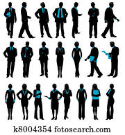 Silhouette of Business People Silhouette of Business People