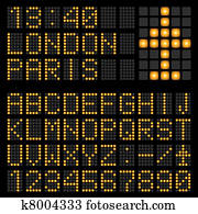 קבע, של, מכתבים, ב, a, מכני, לוח זמן