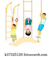 Little Boys Playing Sports Stock Photo | ingkunfs0267 | Fotosearch