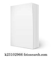 em branco, vertical, livro softcover, modelo, com, pages.
