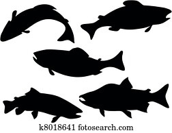 fische, silhouette fische, silhouette