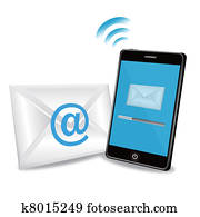 smart phone sending email smart phone sending email