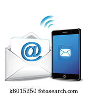 smart phone sending email smart phone sending email