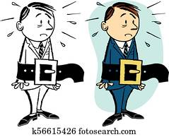 straffen, seine, gürtel