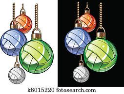 Volleyball Christmas Ornaments Volleyball Christmas Ornaments