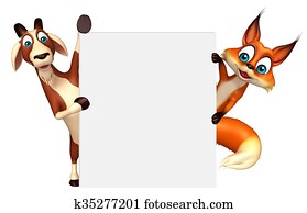 Fox and Goat Collection with white board Fox and Goat Collection with white board