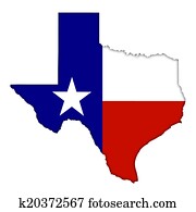 Texas flag map icon Texas flag map icon