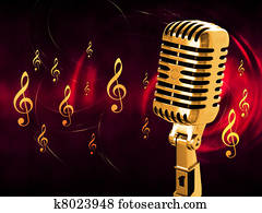 Vintage microphone Vintage microphone