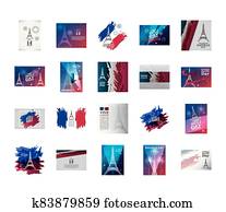 bundle of happy bastille day and icons bundle of happy bastille day and icons
