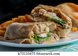 Chicken Caesar Wrap Sandwich