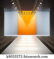 Fashion empty runway. Fashion empty runway.